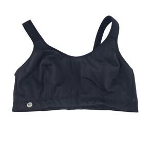 Livi Adjustable Black Active Low-Impact No-Wire Sports Bra Size 40DDD